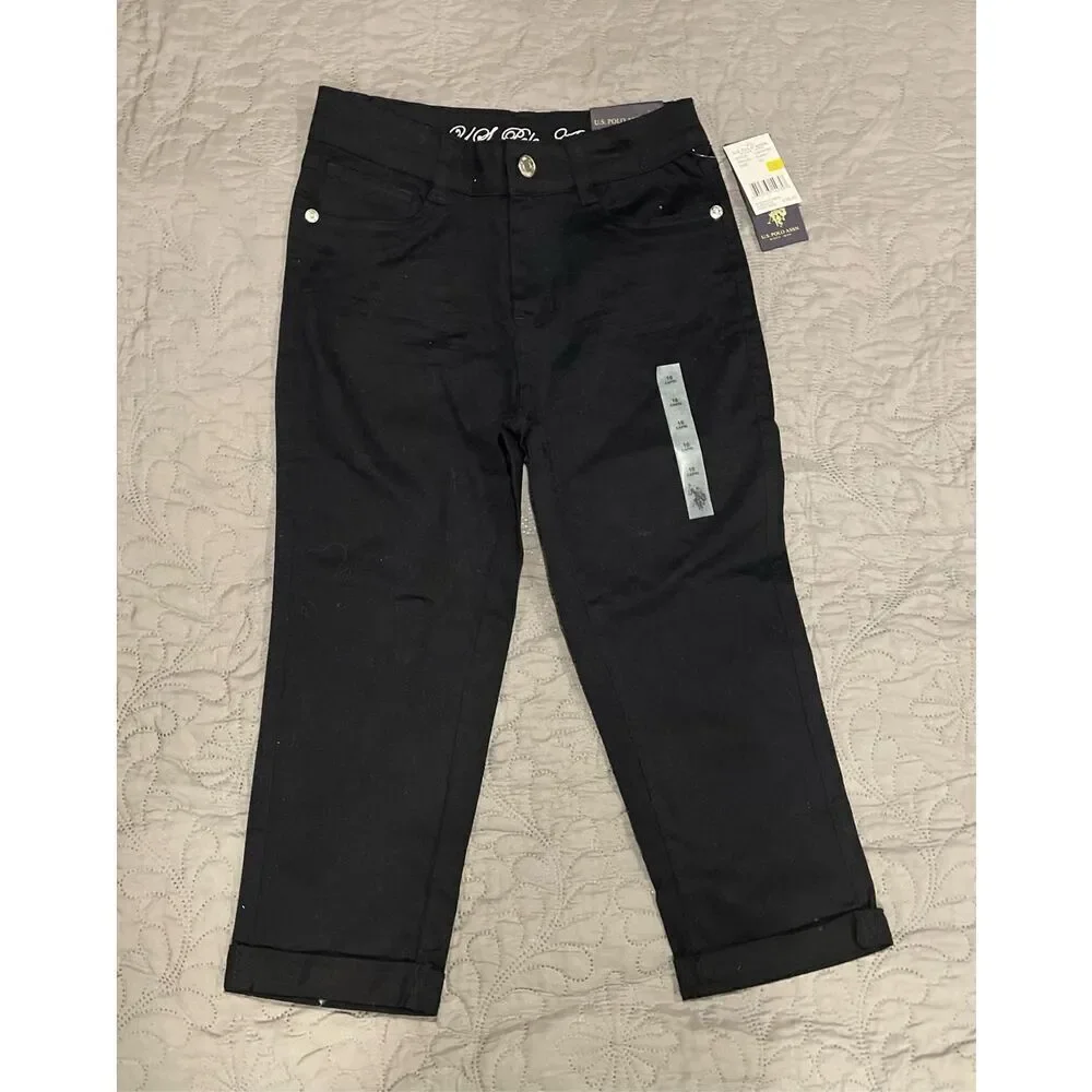 US Polo Association Girls Capri Pants 10 New